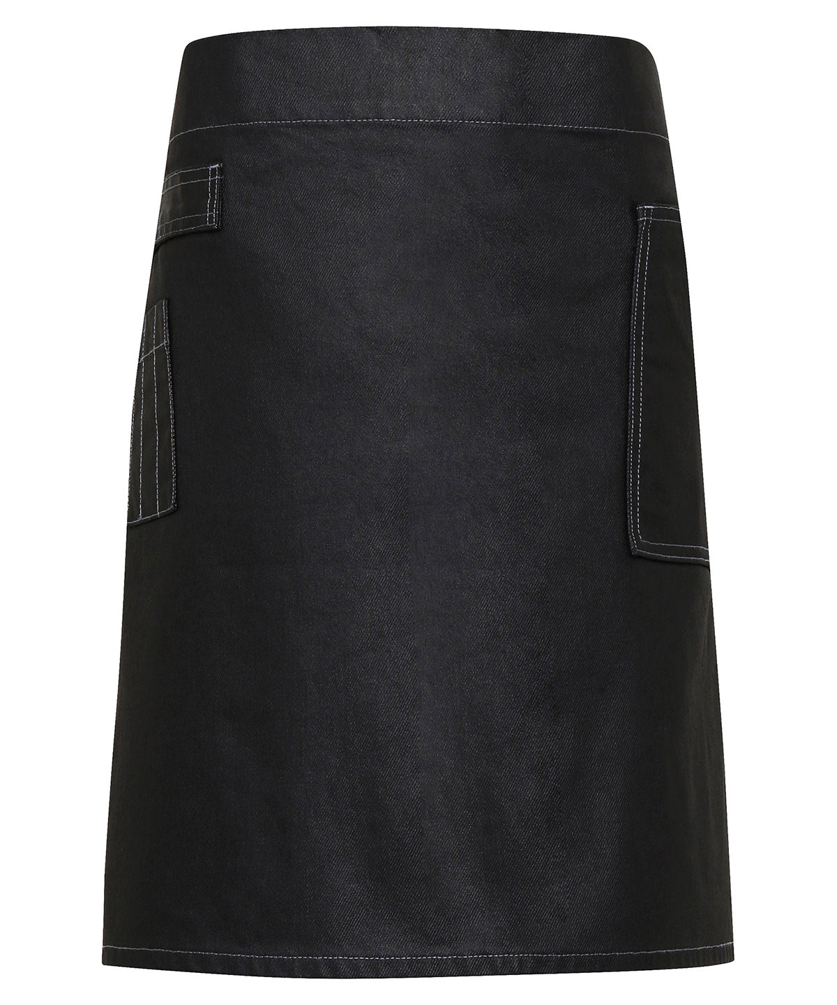 Premier Division waxed-look denim waist apron, image 2