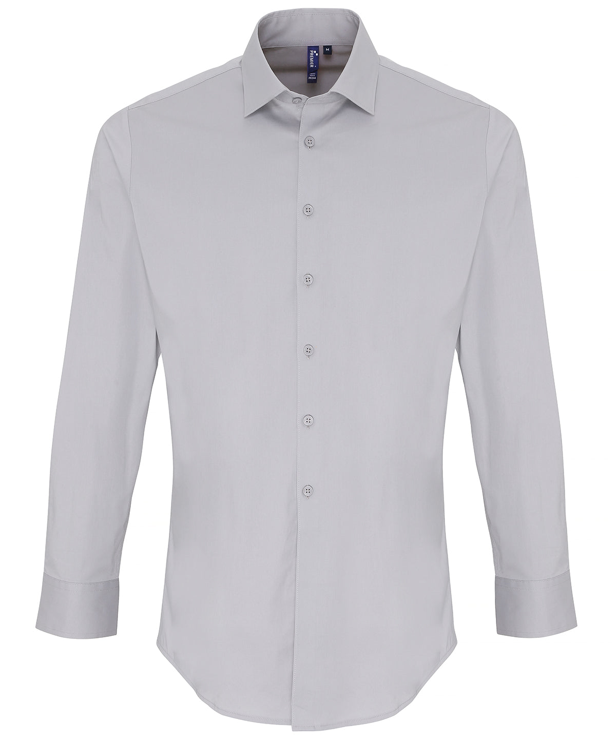 Premier Stretch fit cotton poplin long sleeve shirt, image 4