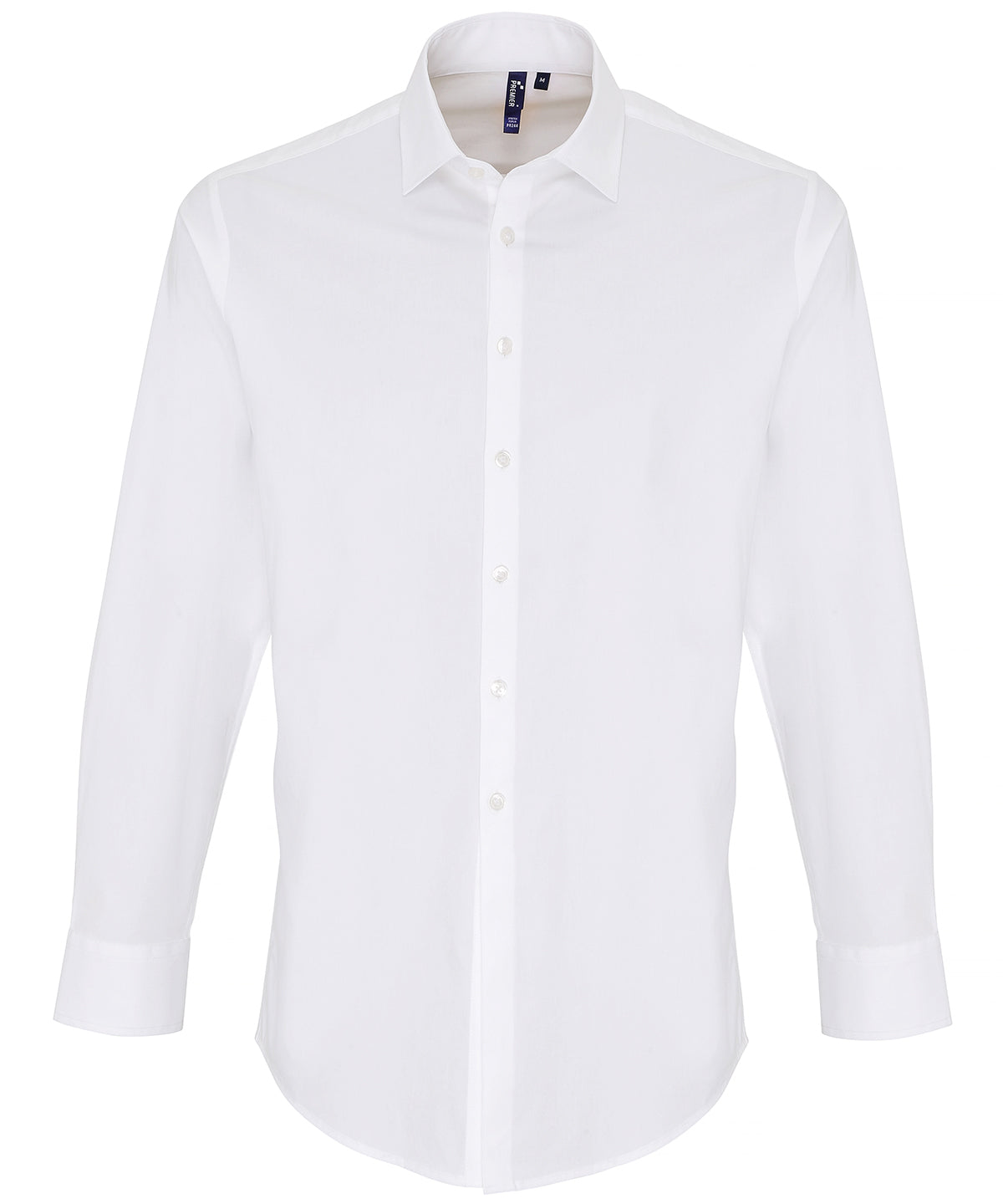 Premier Stretch fit cotton poplin long sleeve shirt, image 5