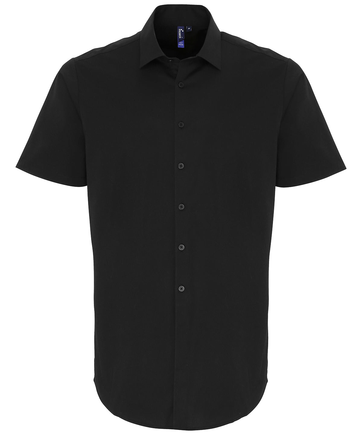 Premier Stretch fit cotton poplin short sleeve shirt, main product image