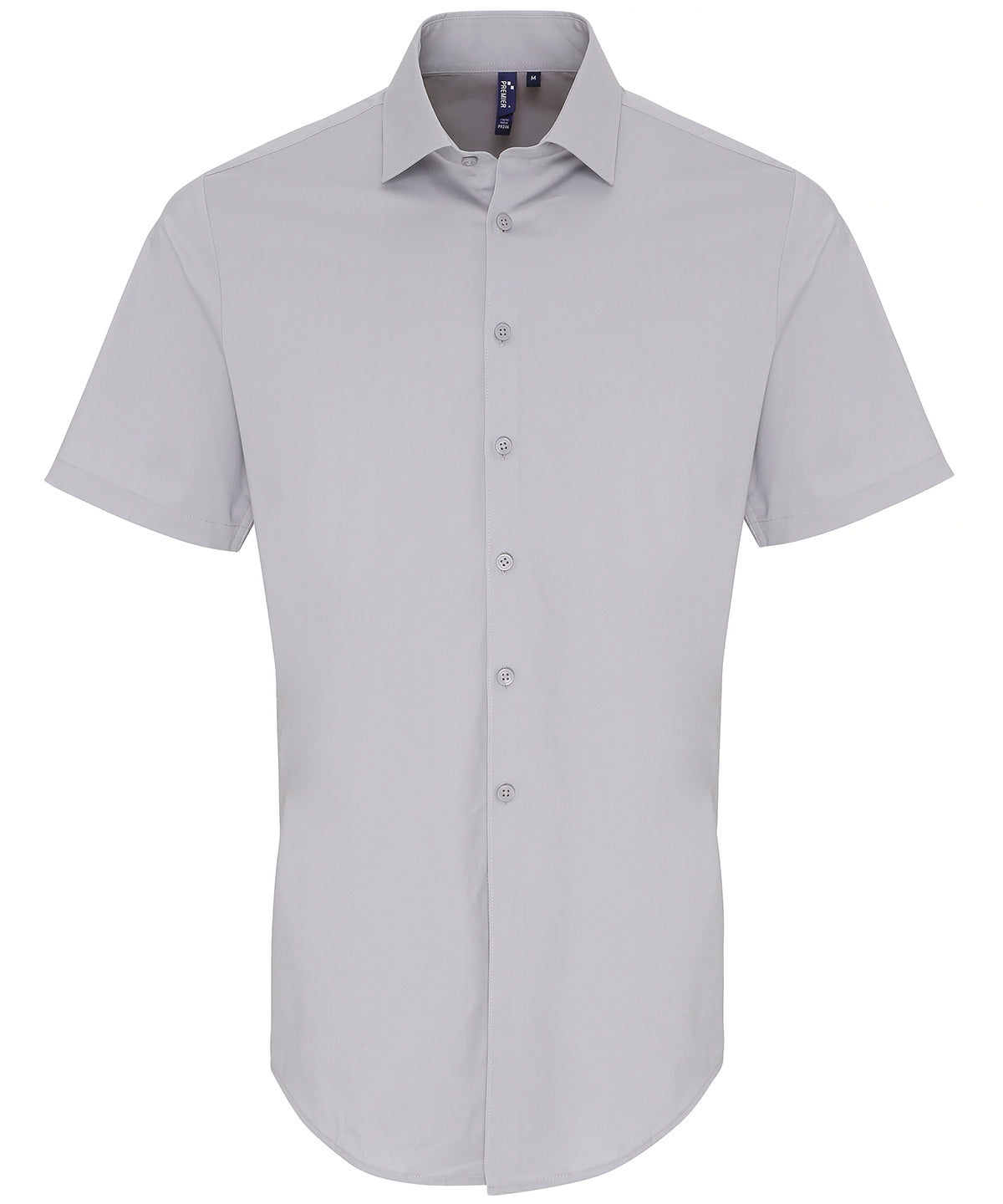 Premier Stretch fit cotton poplin short sleeve shirt, image 3