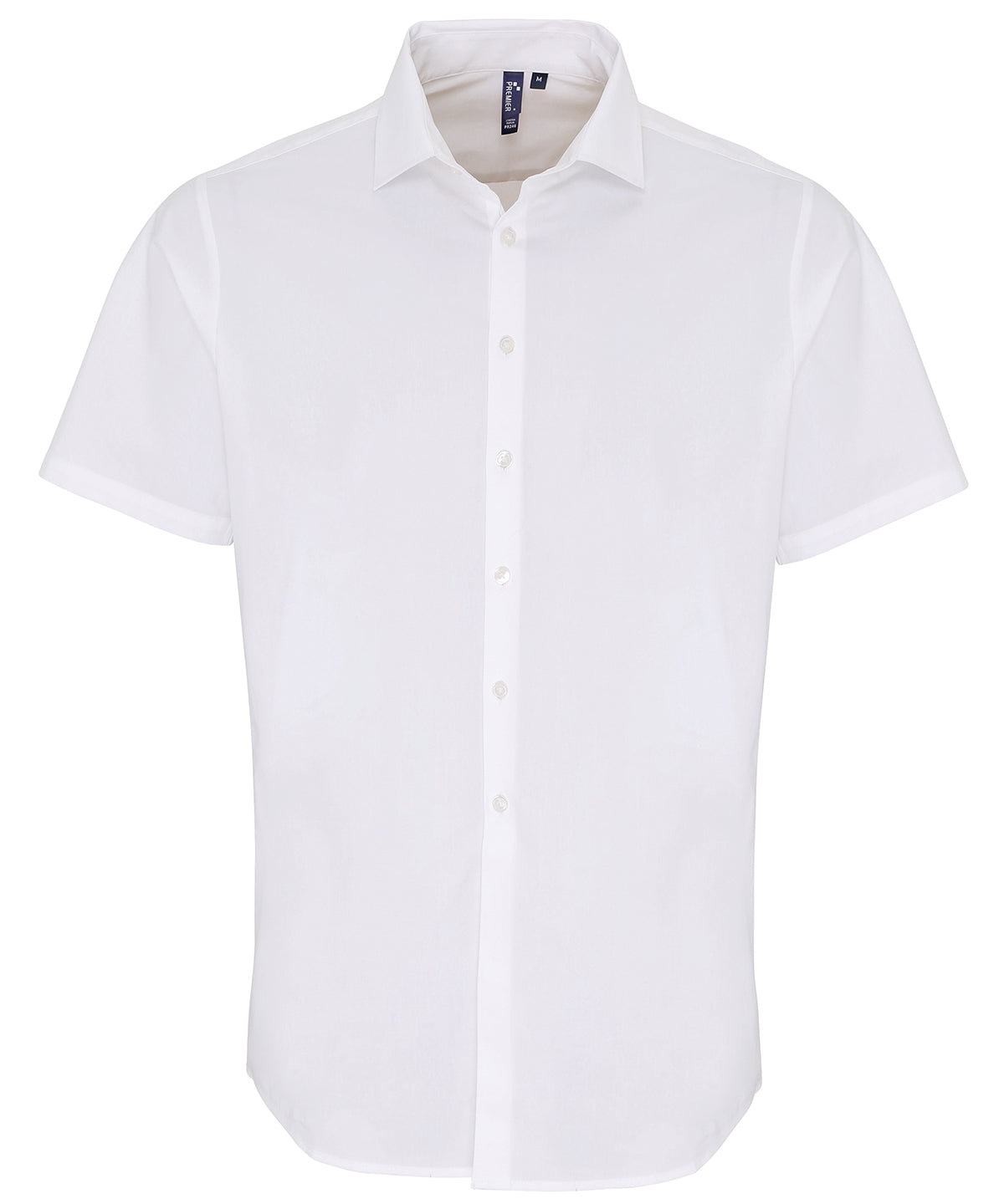 Premier Stretch fit cotton poplin short sleeve shirt, image 4