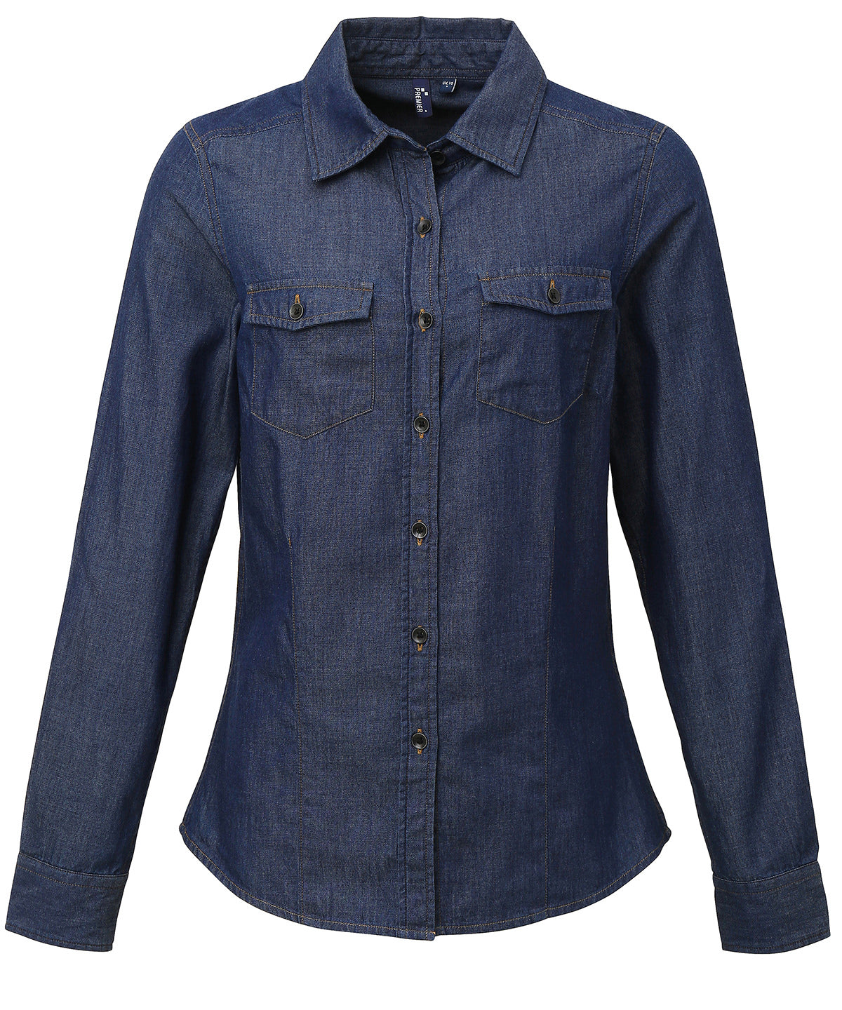 Premier Women's jeans stitch denim shirt, image 4