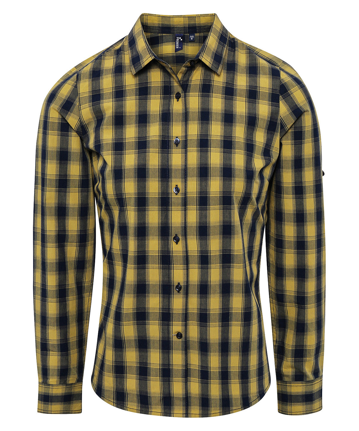 Premier Women's Mulligan check cotton long sleeve shirt, image 2