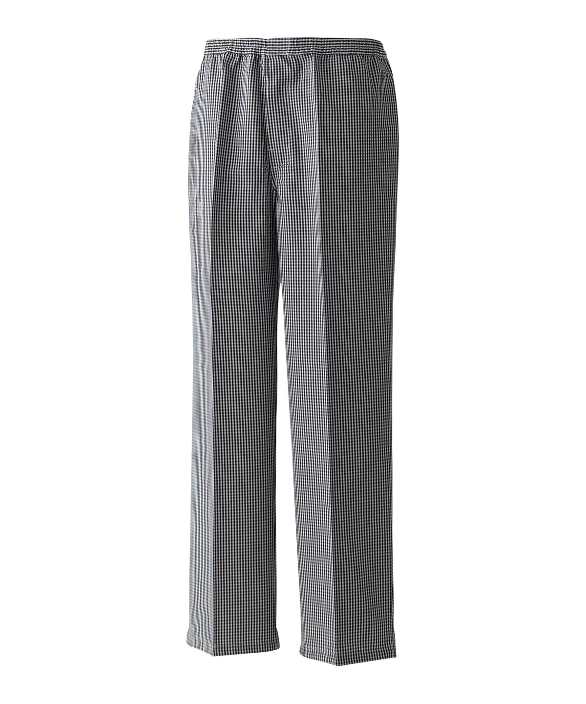 Premier Pull-on chef’s trousers in Black/White, image 2