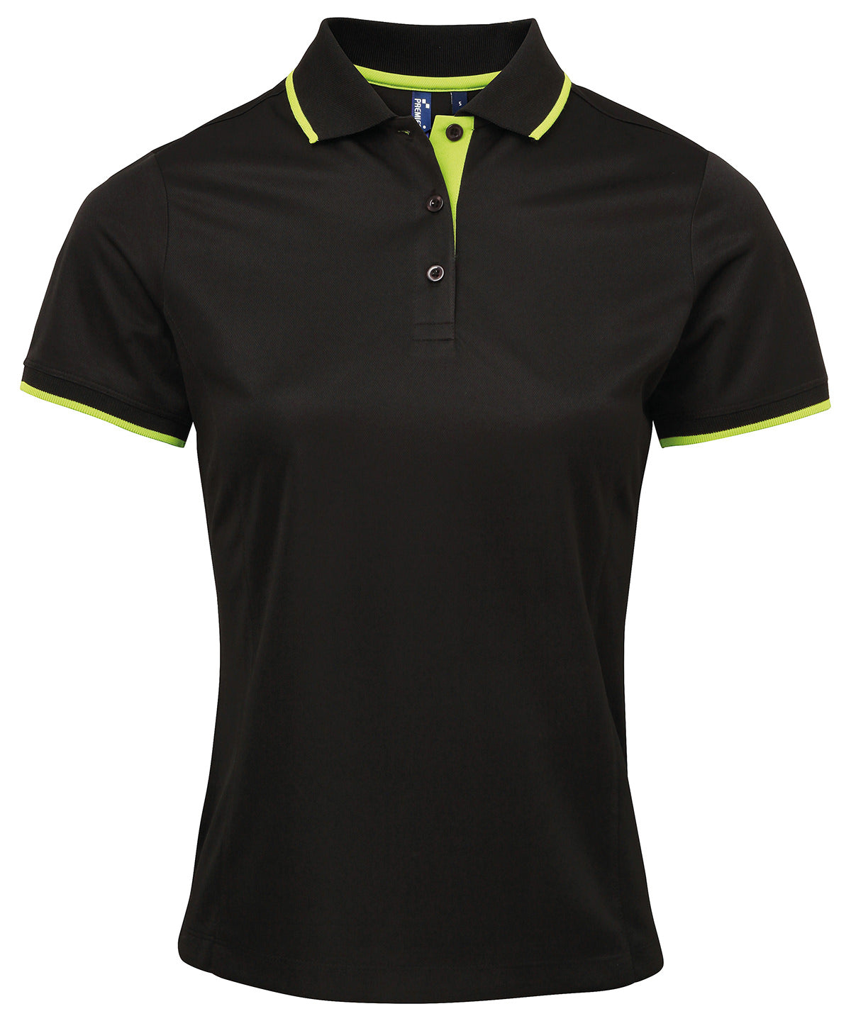 Premier Women's contrast Coolchecker polo, main product image