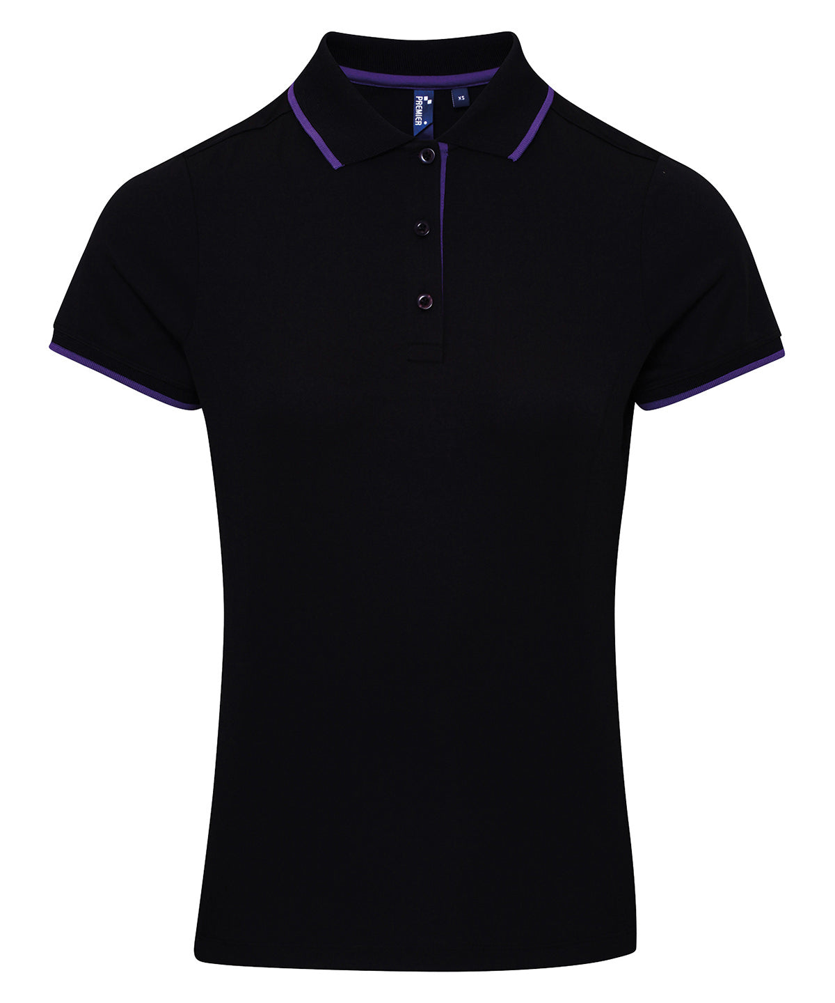 Premier Women's contrast Coolchecker polo, image 4