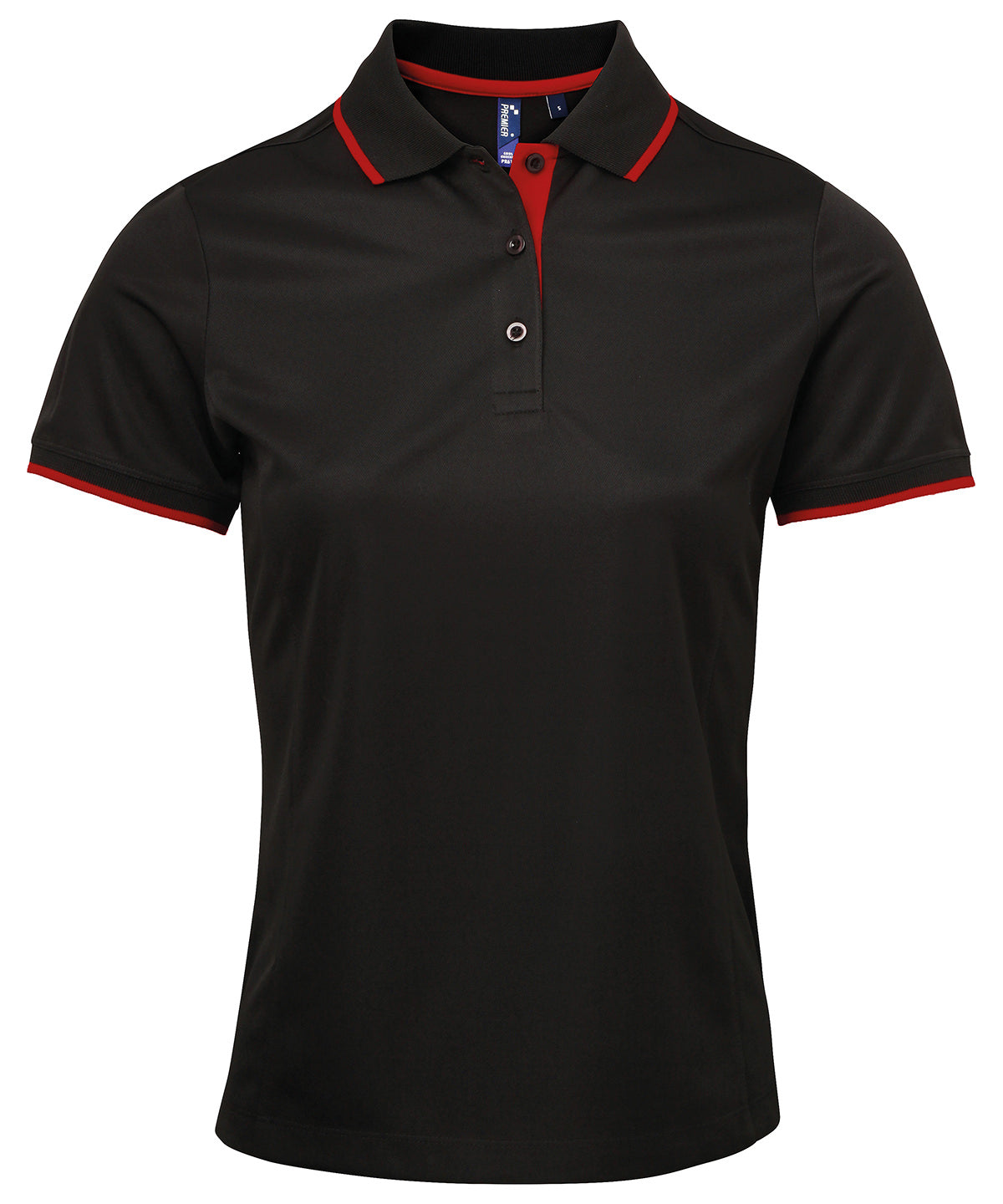 Premier Women's contrast Coolchecker polo, image 5