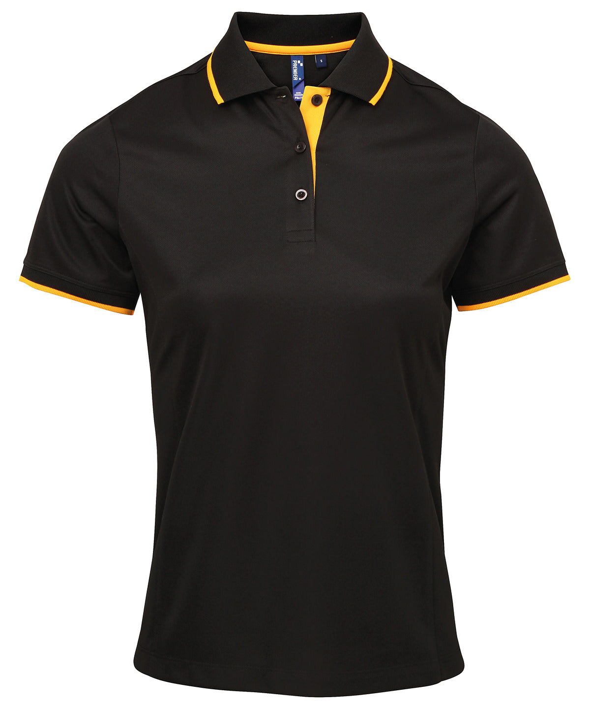 Premier Women's contrast Coolchecker polo, image 6