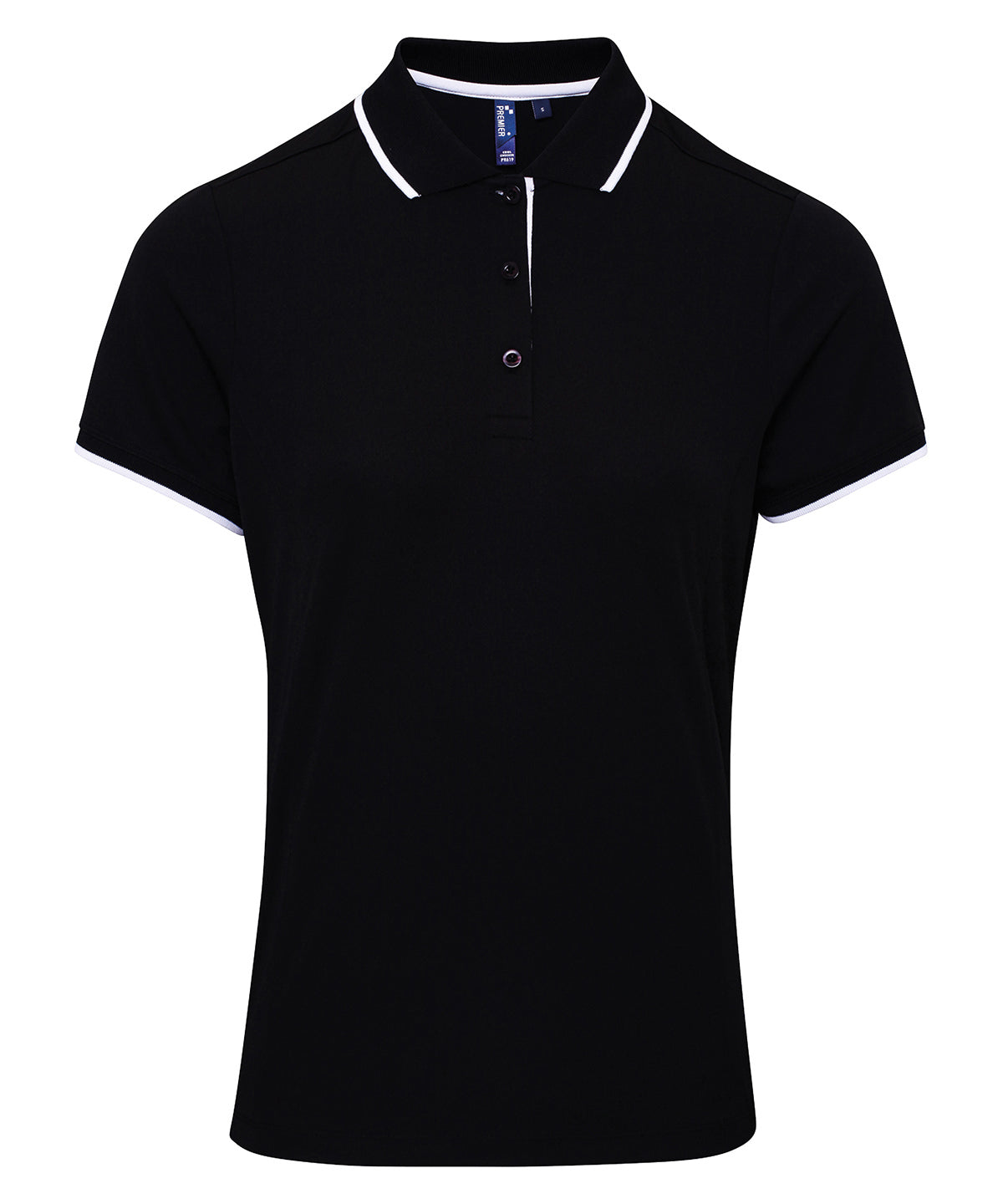 Premier Women's contrast Coolchecker polo, image 7