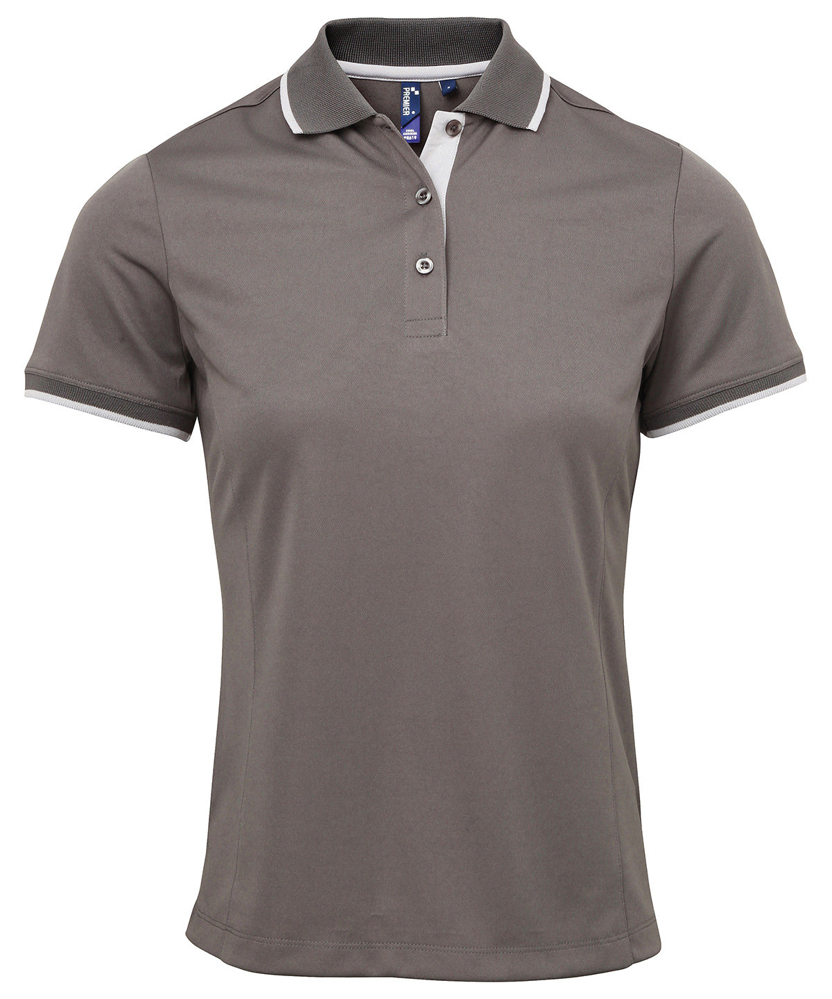 Premier Women's contrast Coolchecker polo, image 8