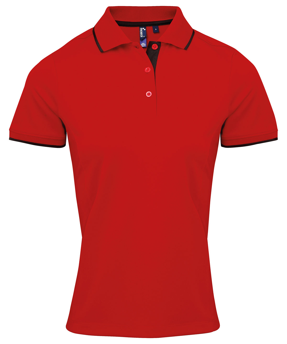 Premier Women's contrast Coolchecker polo, image 10