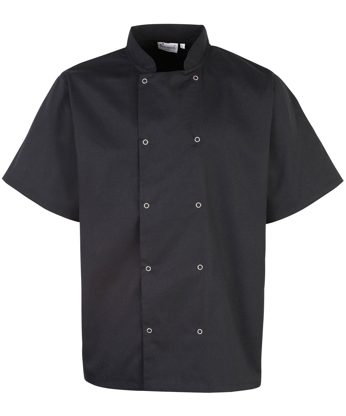 Premier Studded front short sleeve chef's jacket, main product image