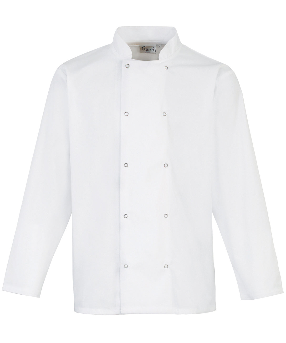 Premier Studded front long sleeve chef's jacket, main product image