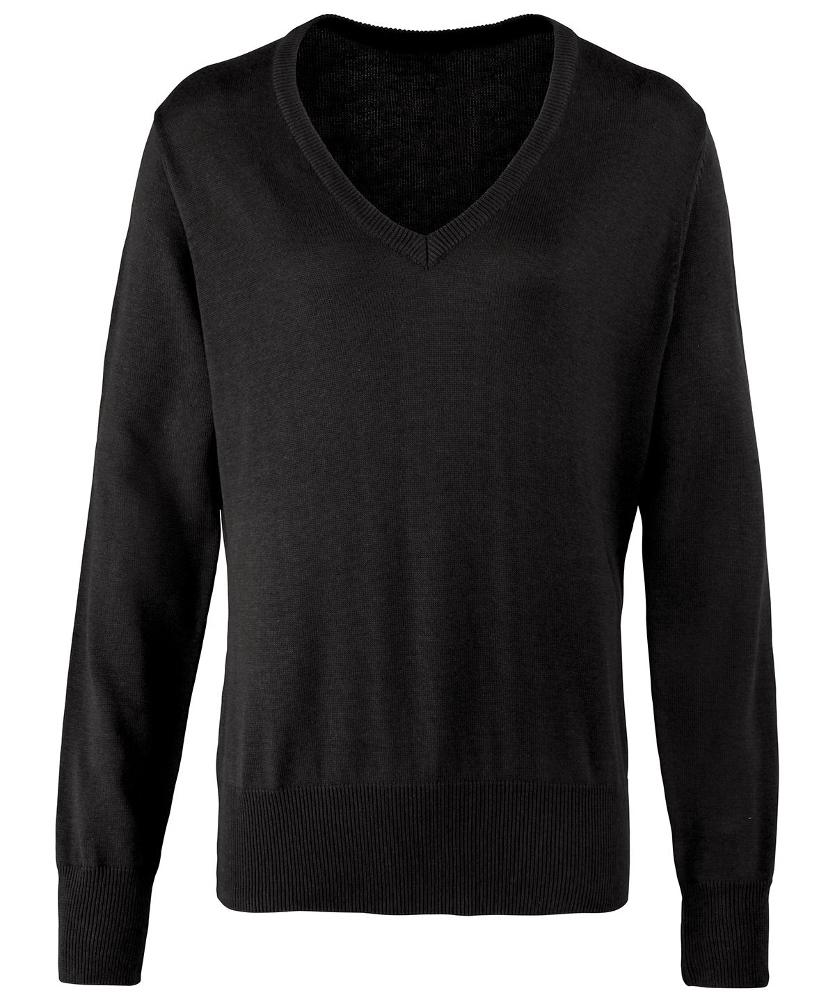 Premier Women's v-neck knitted sweater, image 3