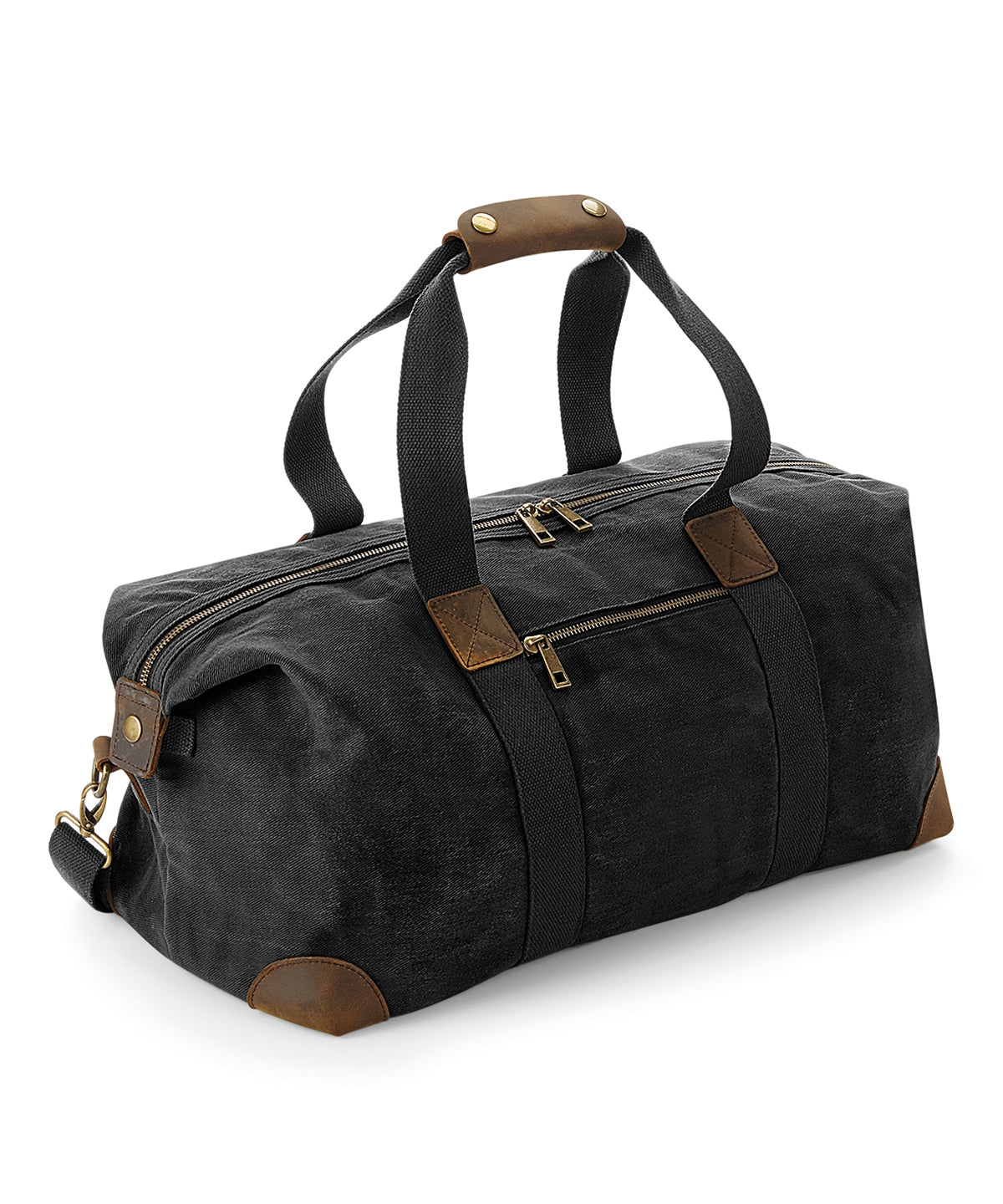 Quadra Heritage waxed canvas holdall, image 2