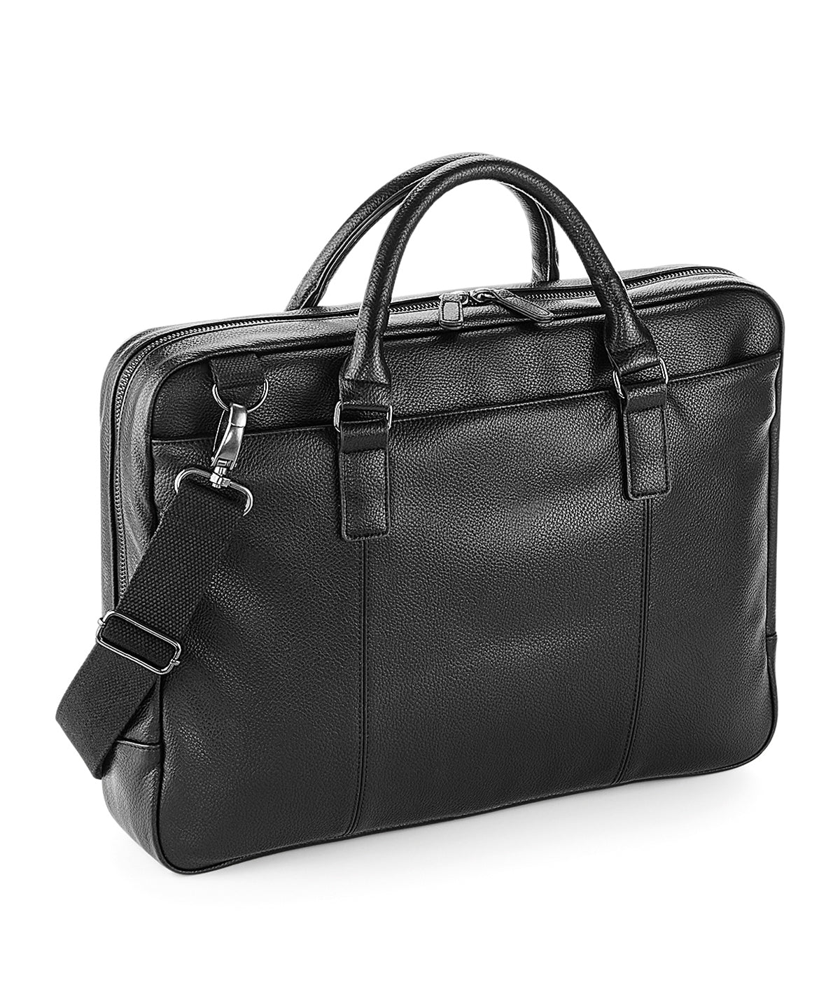 Quadra NuHide slimline laptop brief in Black, image 2