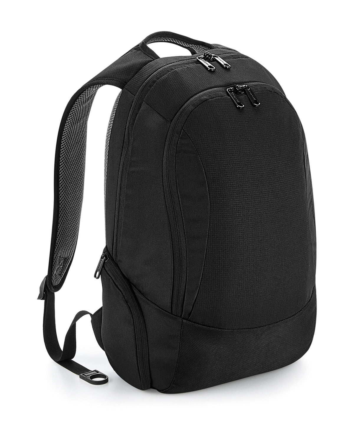 Quadra Vessel slimline laptop backpack in Black, front view