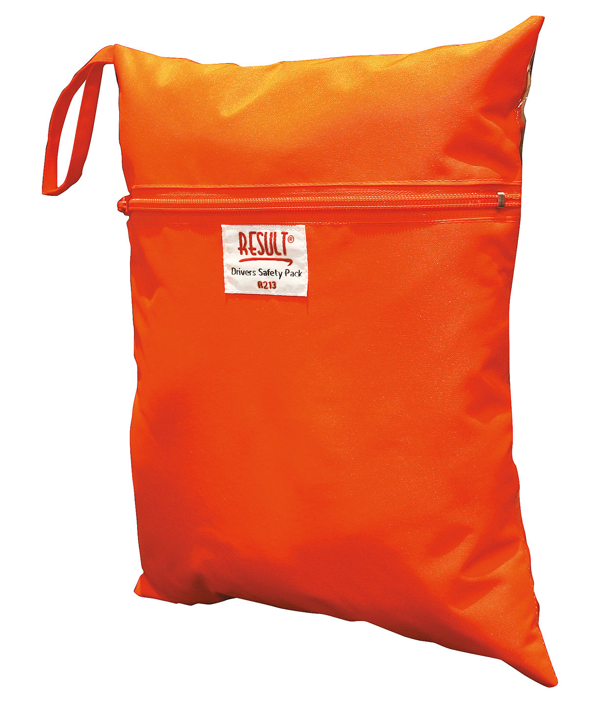 Result Safeguard Safety vest storage bag in Fluorescent Orange, front view