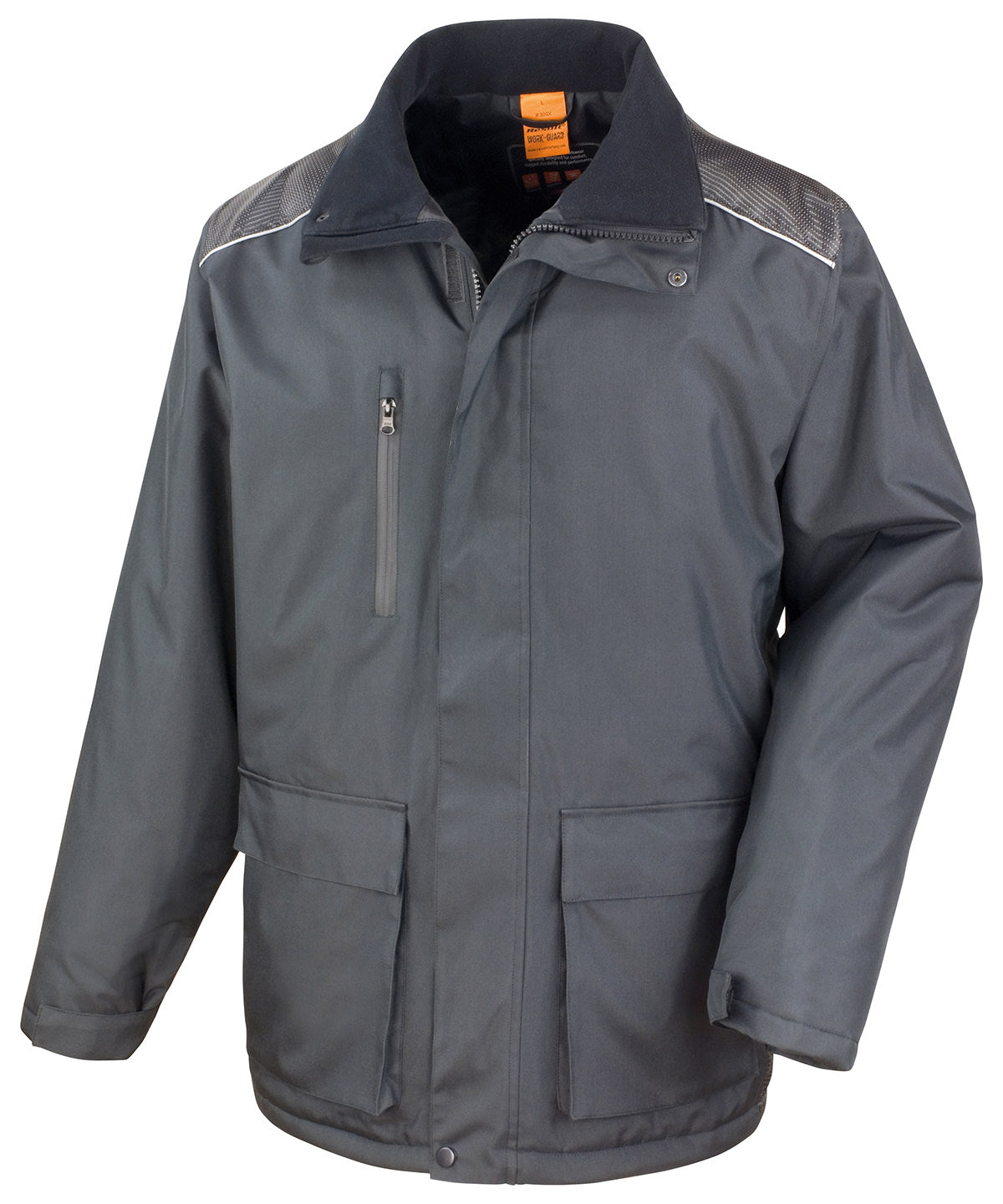 Result Workguard Work-Guard Vostex long coat in Black, image 2