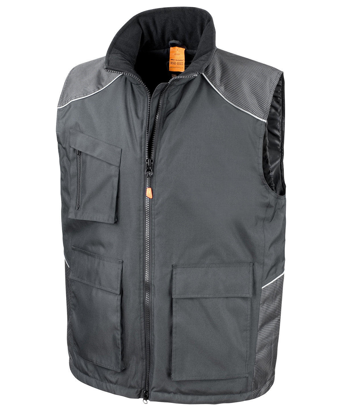 Result Workguard Work-Guard Vostex bodywarmer in Black, image 2