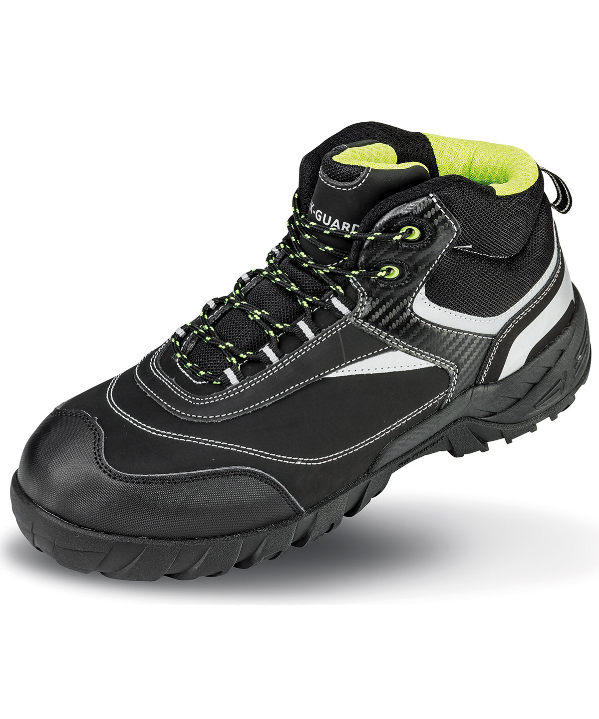 Result Workguard Work-Guard Blackwatch safety boot in Black/Silver, image 2