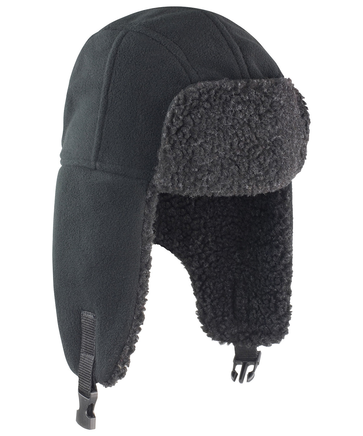 Result Winter Essentials Thinsulate sherpa hat in Black, image 2
