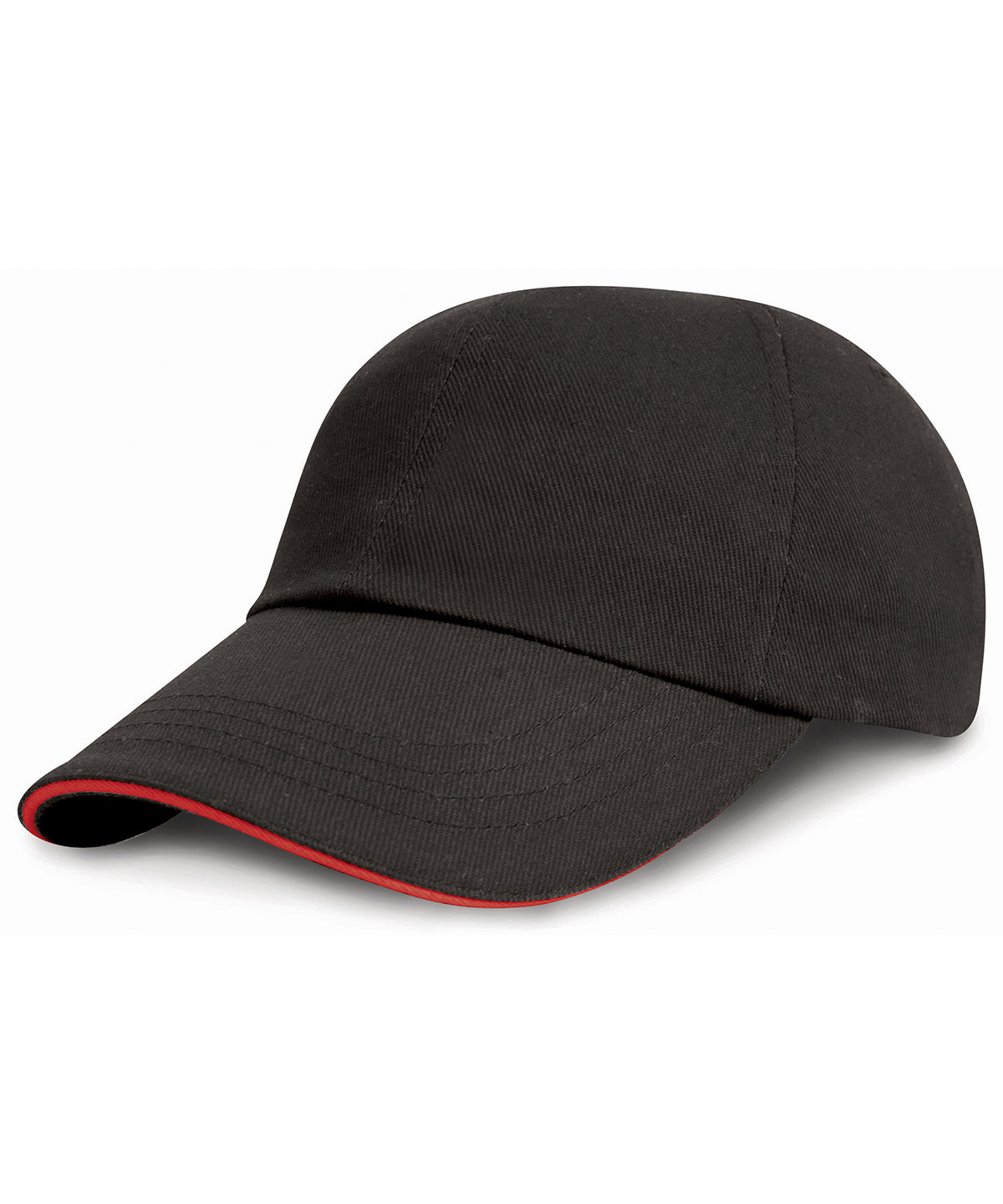 Result Headwear Low-profile heavy brushed cotton cap with sandwich peak, image 2