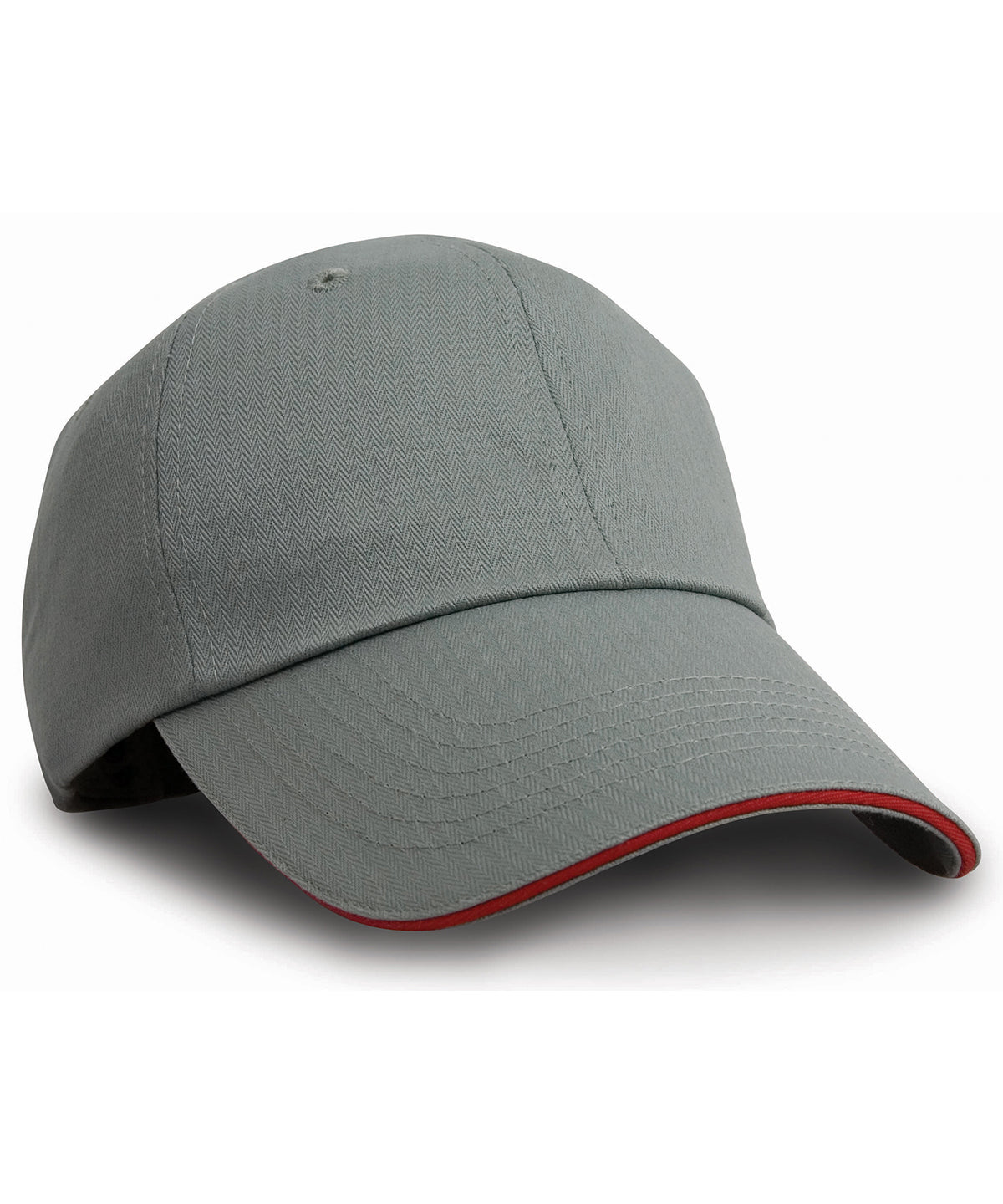 Result Headwear Herringbone cap with sandwich peak, image 3