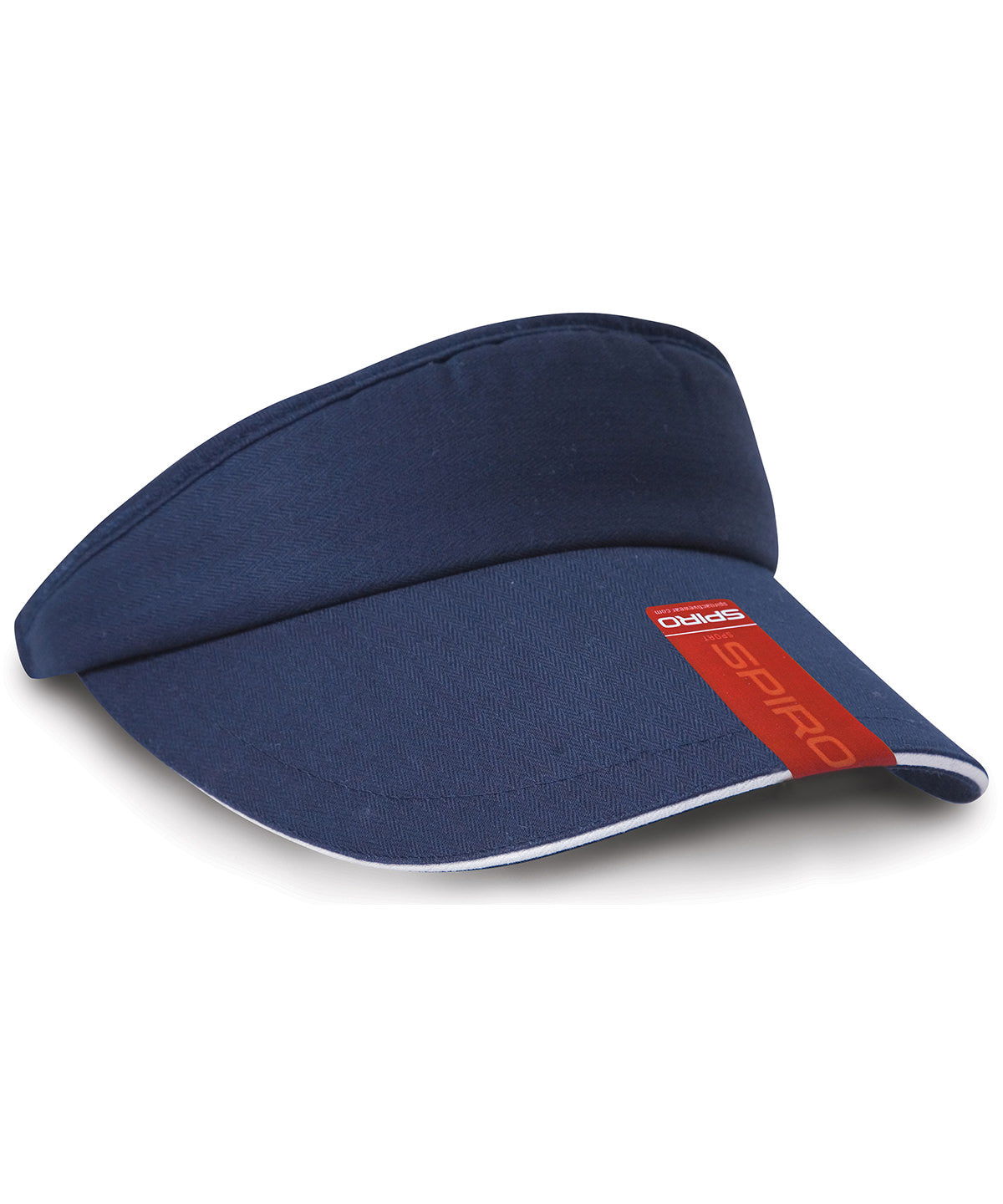 Result Headwear Herringbone sun visor with sandwich peak, image 2
