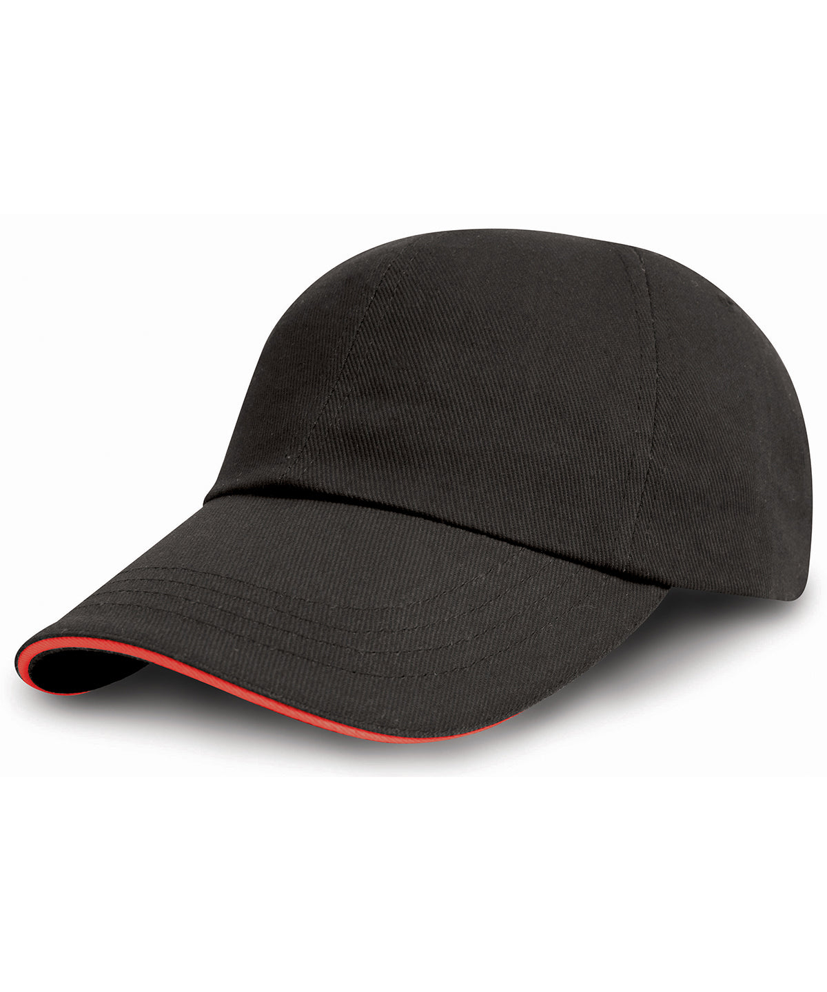Result Headwear Brushed coton printers/embroiderers cap with sandwich peak, image 2
