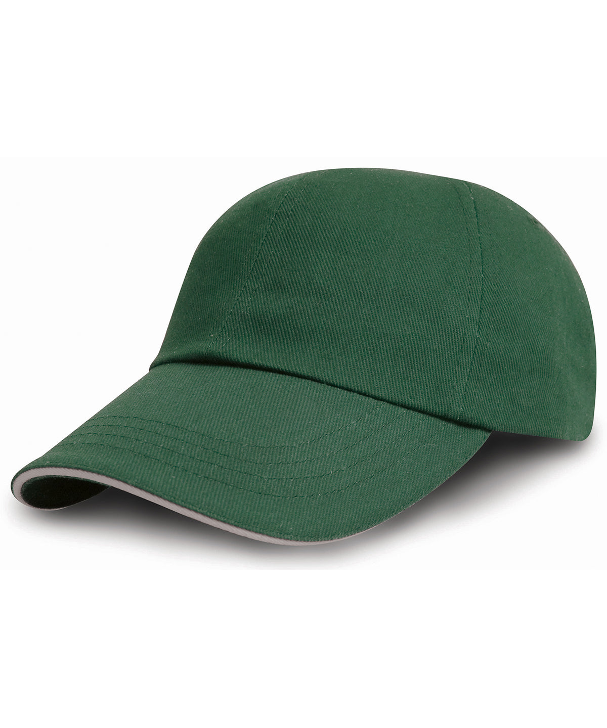 Result Headwear Brushed coton printers/embroiderers cap with sandwich peak, image 3