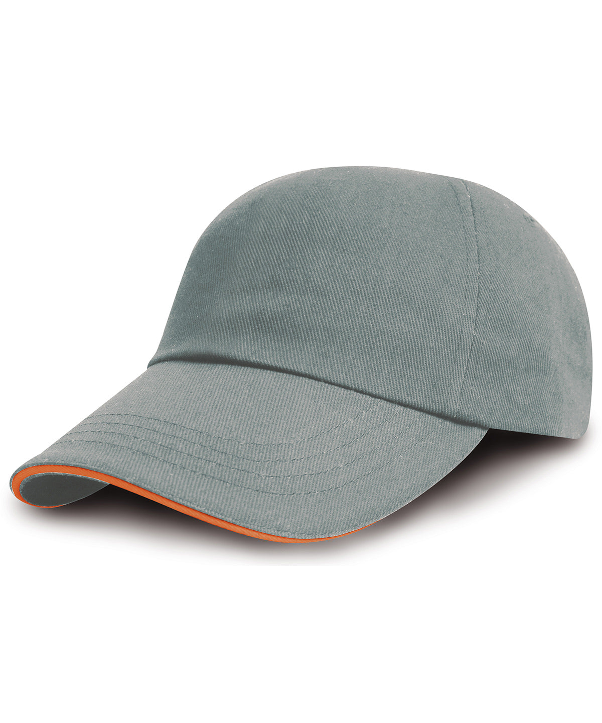 Result Headwear Brushed coton printers/embroiderers cap with sandwich peak, image 4