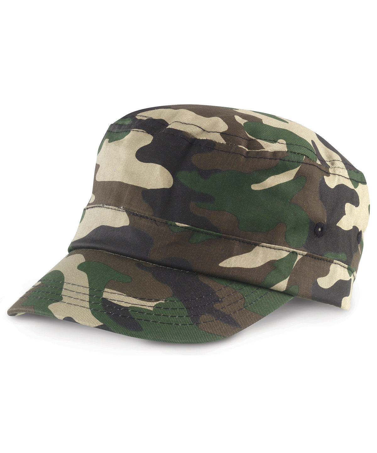 Result Headwear Urban camo cap in Olive Camo, front view