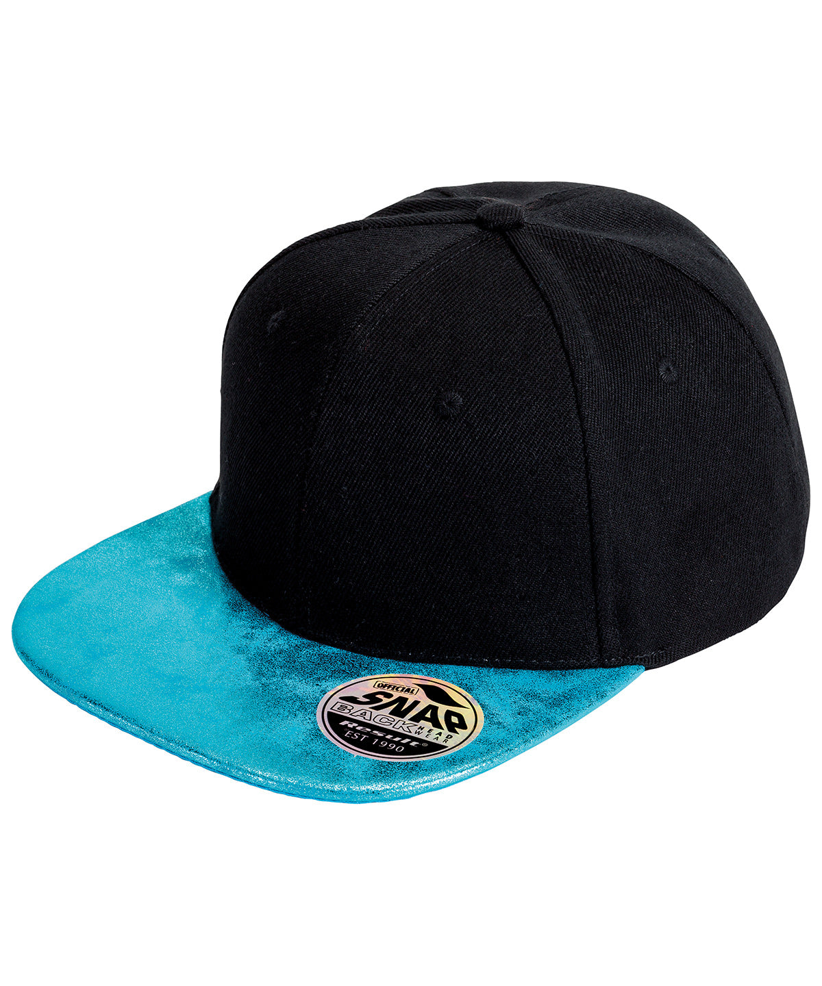 Result Headwear Bronx glitter flat peak snapback cap, image 6