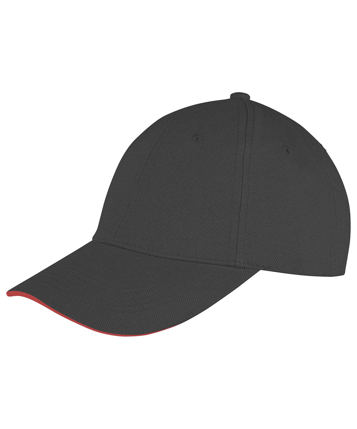 Result Headwear Memphis brushed cotton low-profile sandwich peak cap, image 2