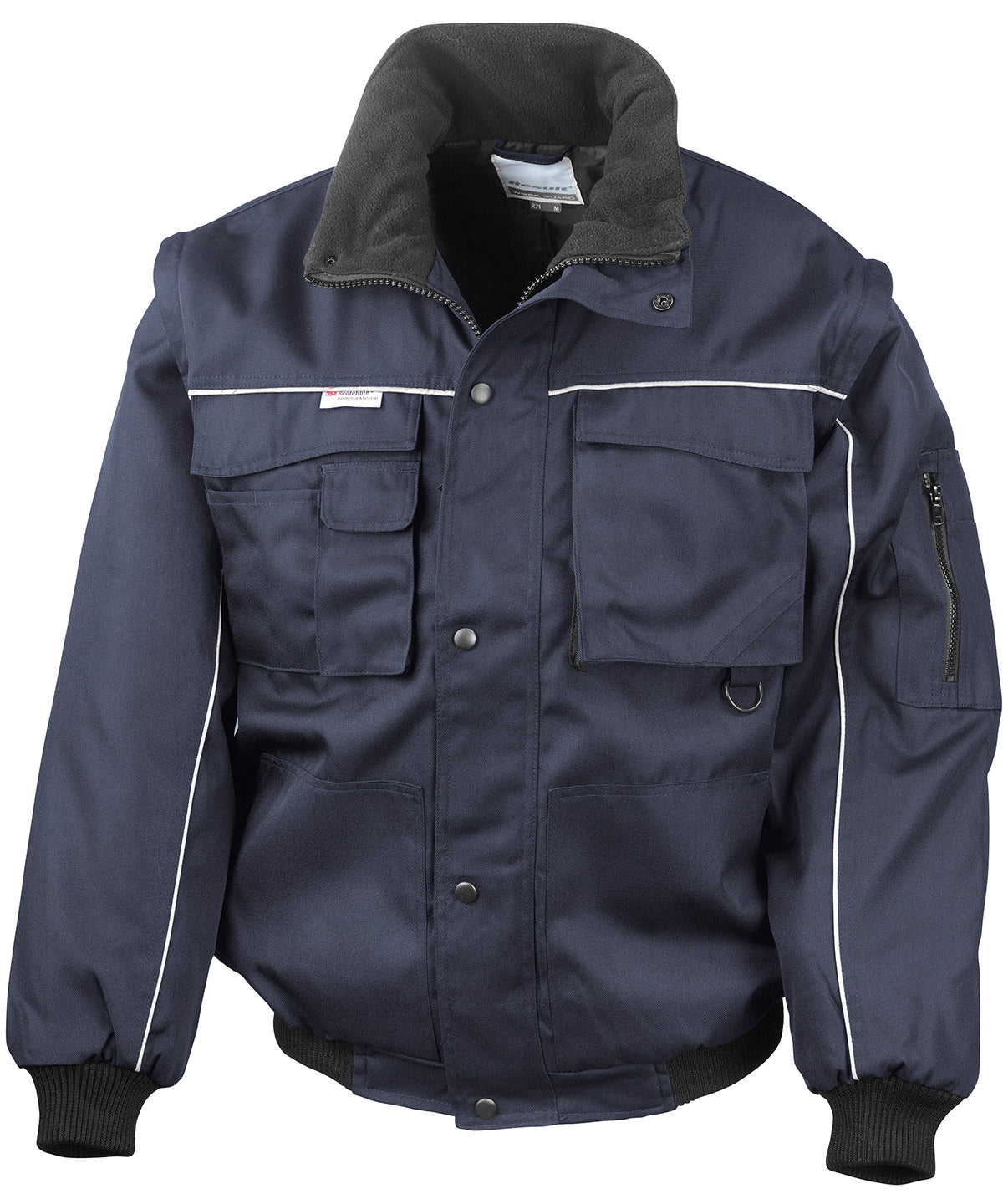 Result Workguard Work-Guard zip sleeve heavy-duty pilot jacket, image 3