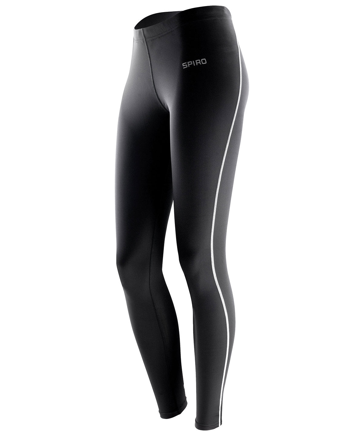 Spiro Women's bodyfit baselayer leggings in Black, image 2