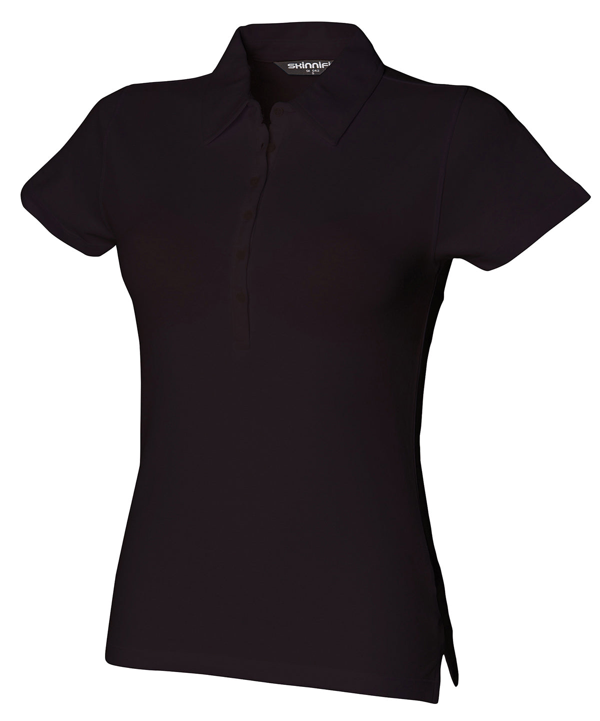 SF Women's short sleeve stretch polo in Black, main product image