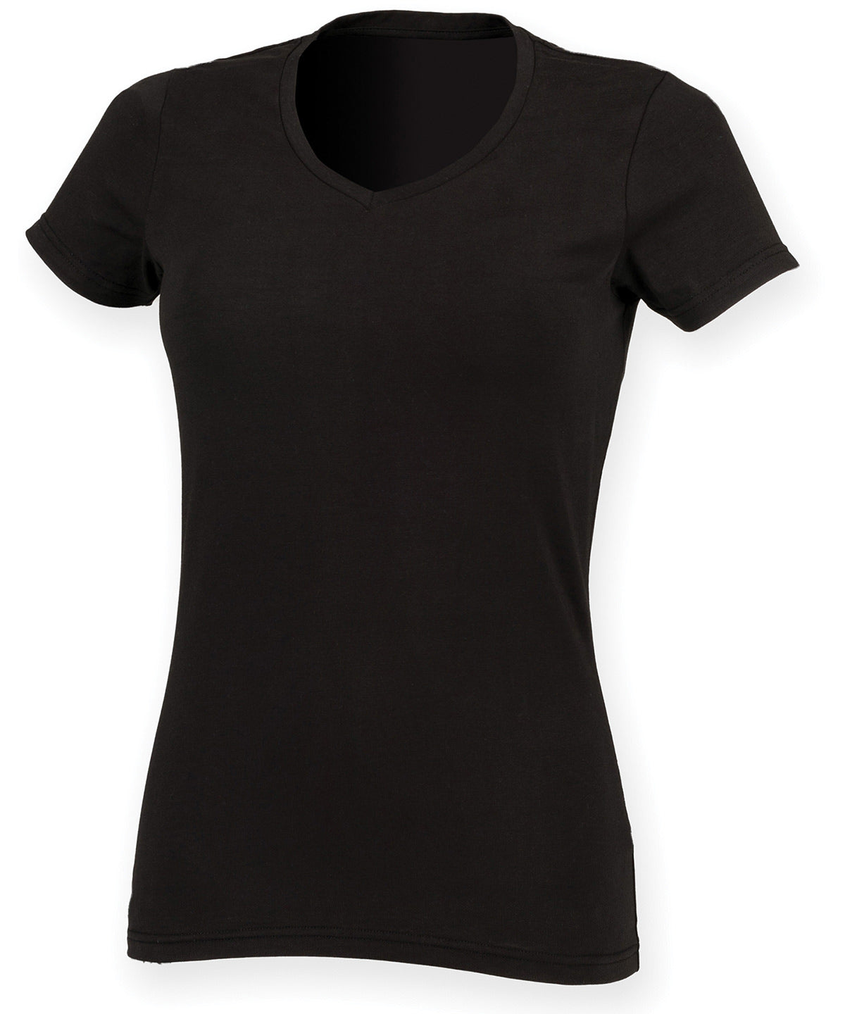 SF Feel good women's stretch v-neck t-shirt, image 2