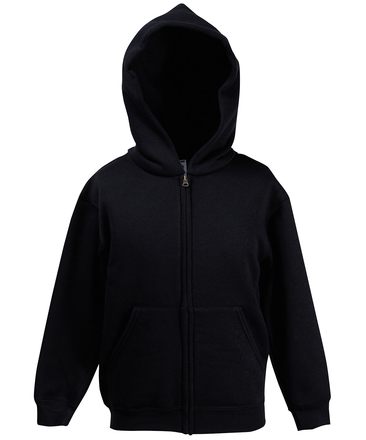 Fruit of the Loom Kids classic hooded sweatshirt jacket, image 3