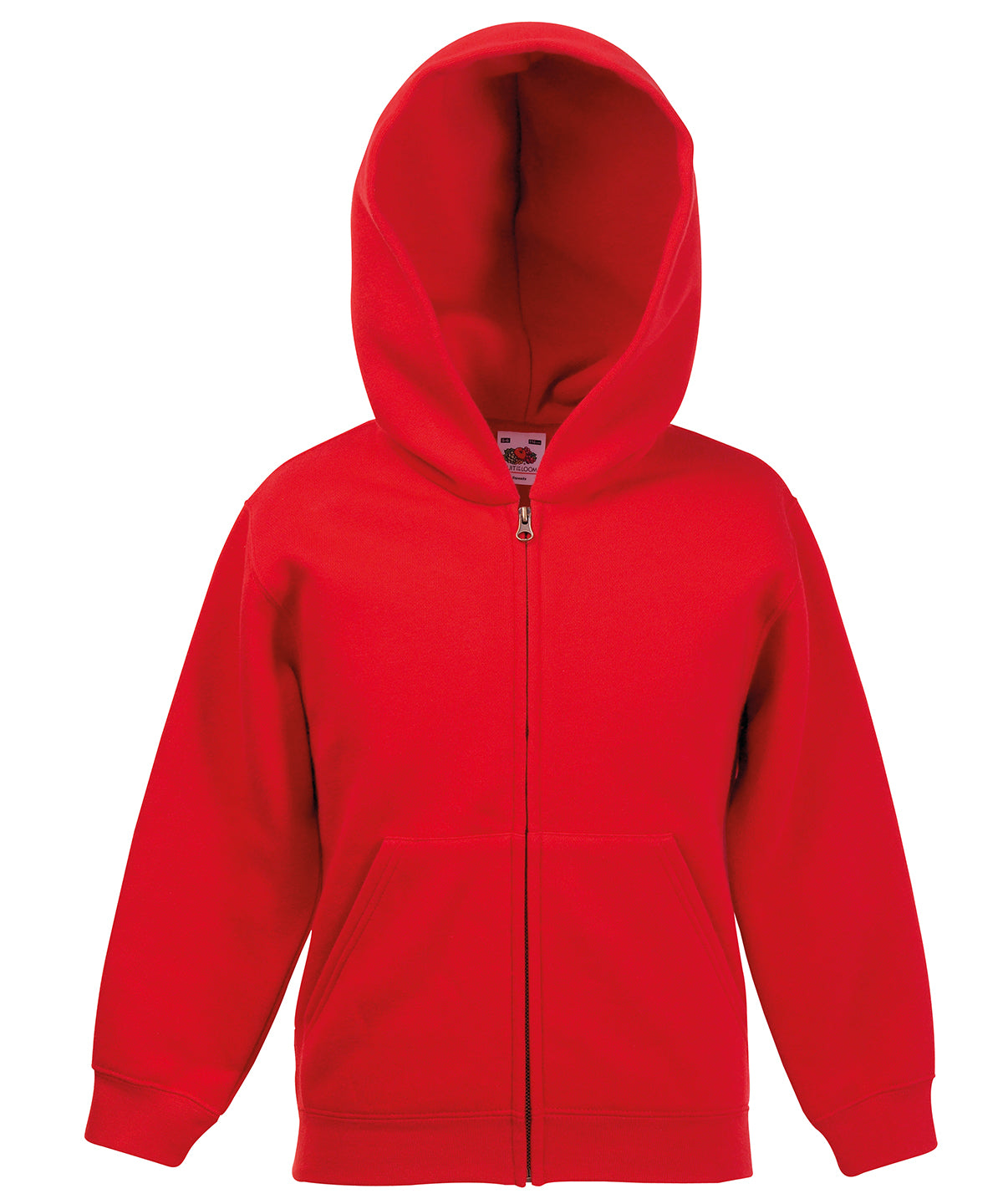 Fruit of the Loom Kids classic hooded sweatshirt jacket, image 6