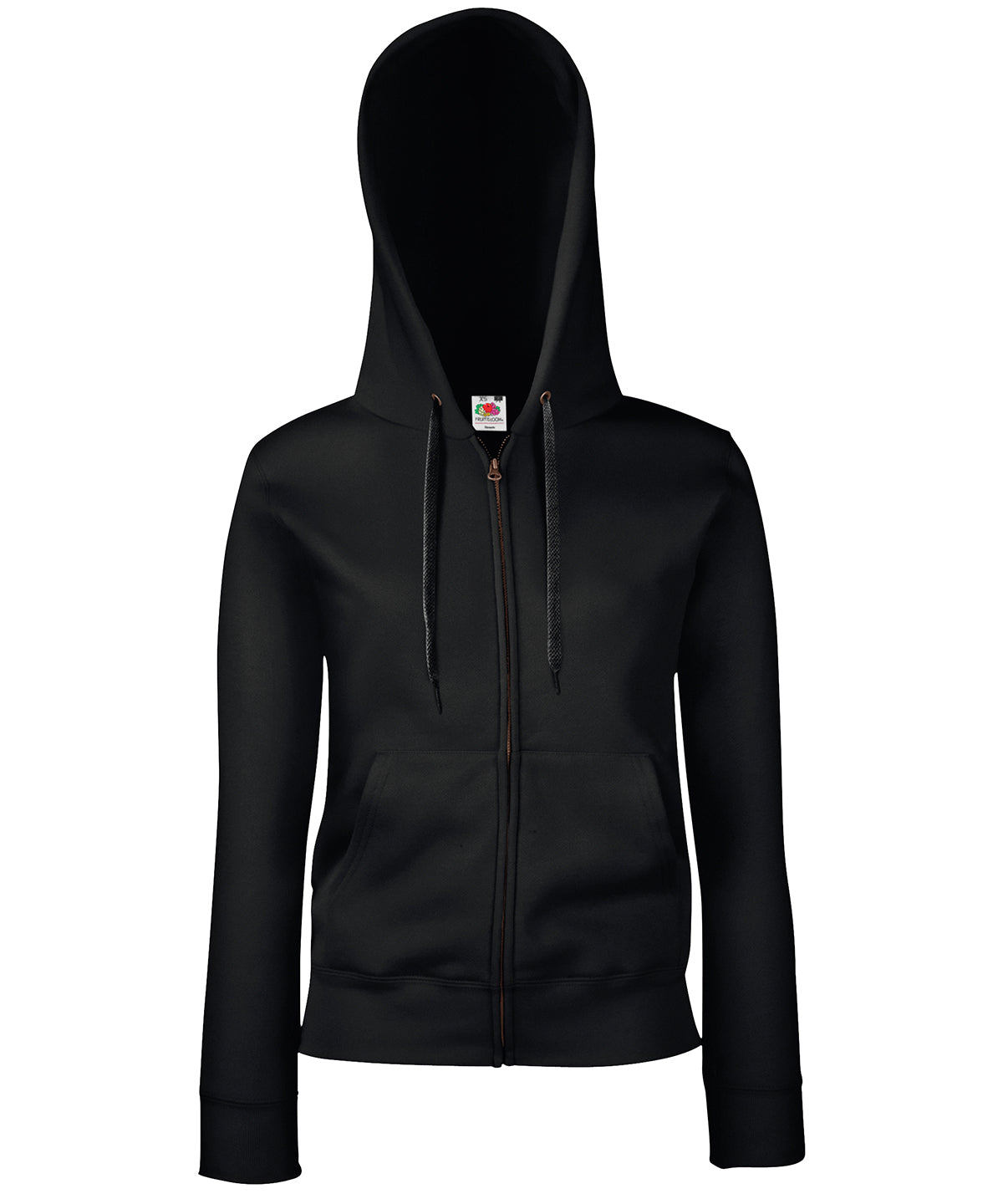 Fruit of the Loom Women's premium 70/30 hooded sweatshirt jacket, image 2