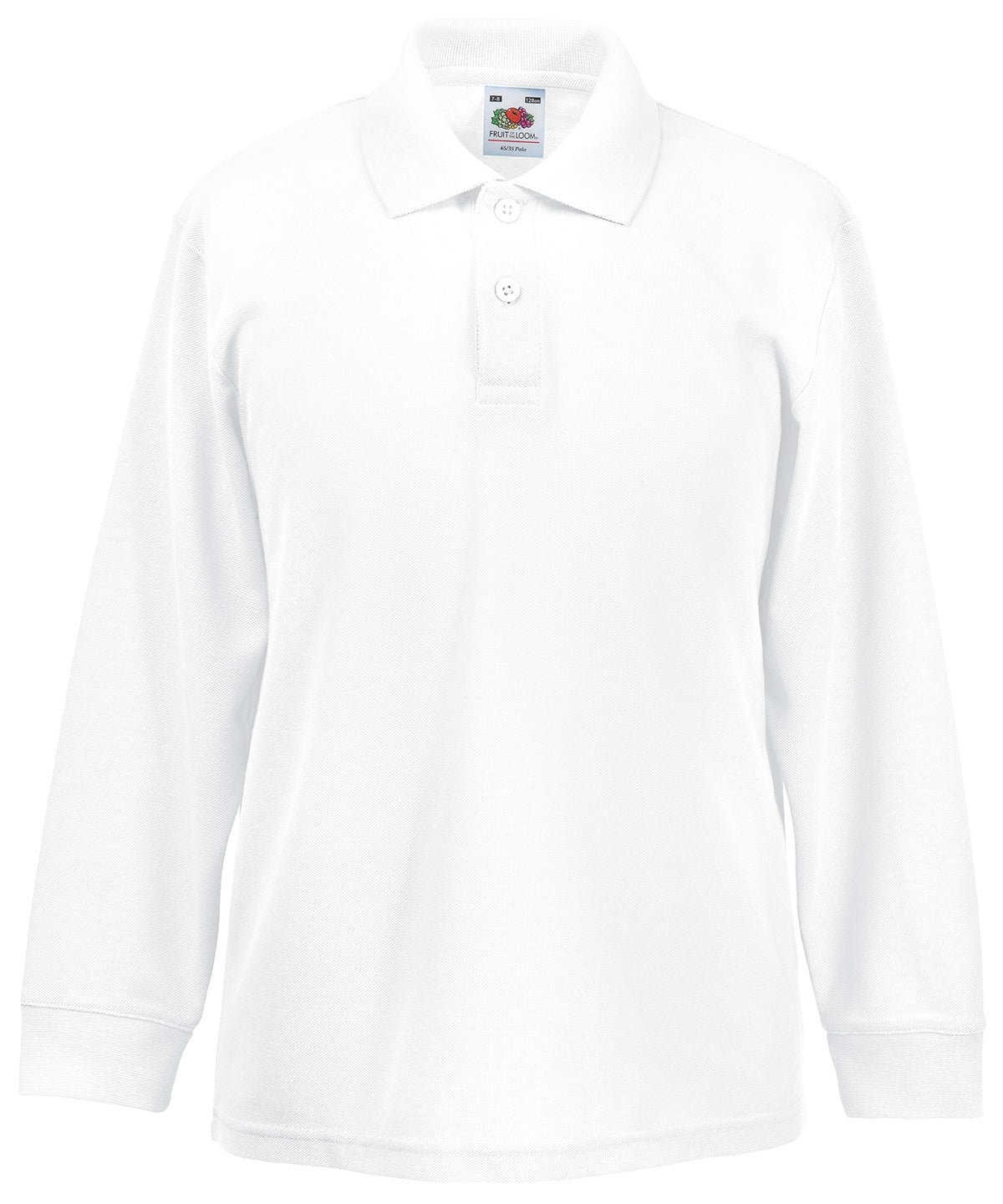 Fruit of the Loom Kids long sleeve 65/35 polo, image 4