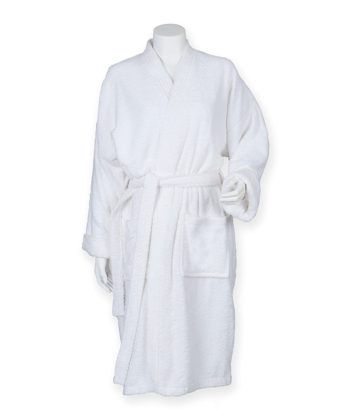 Towel City Kimono robe in White, image 2