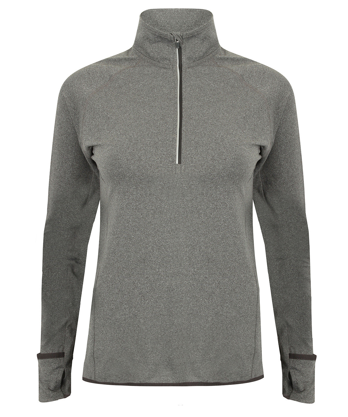 Tombo Women's long-sleeved ¼ zip top, image 3
