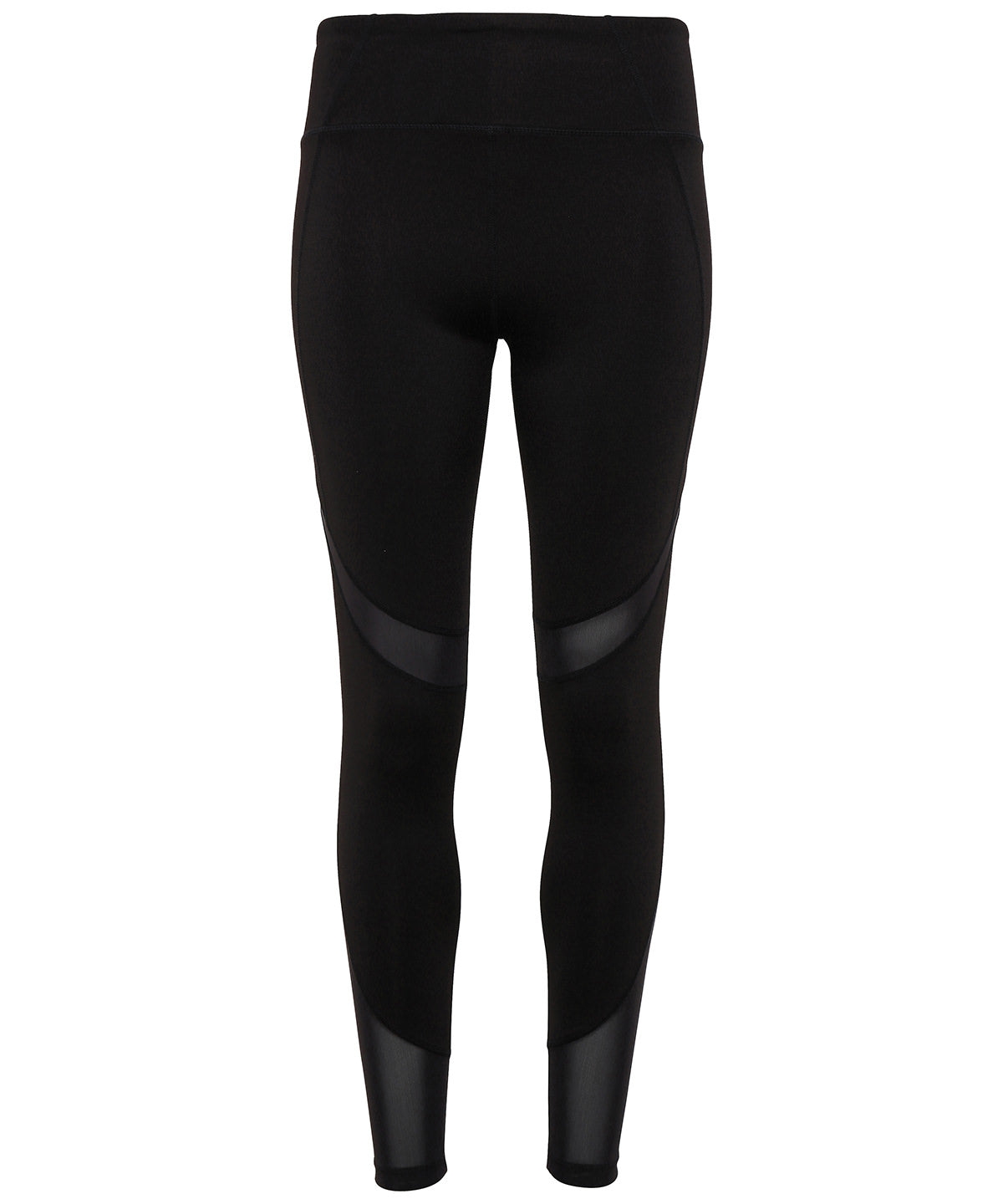 TriDri Women's mesh tech panel leggings full-length in Black, image 2