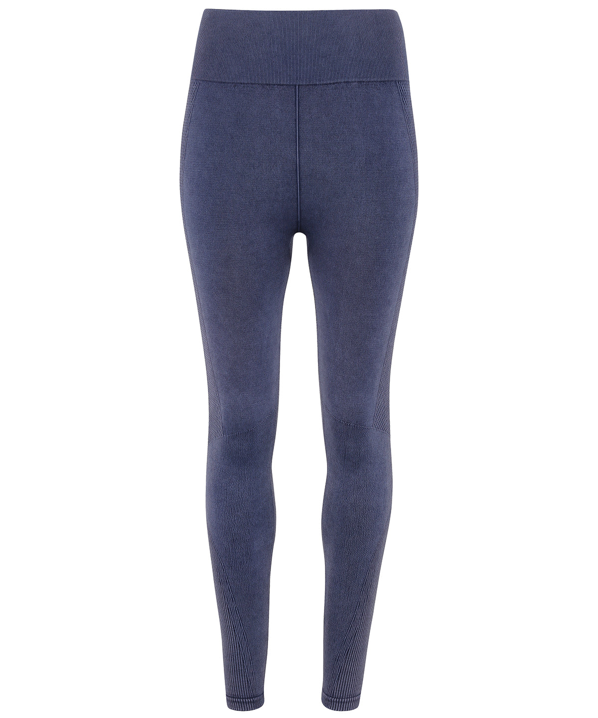 TriDri Women's seamless 3D fit" multi-sport denim look leggings" in Indigo Denim, image 2
