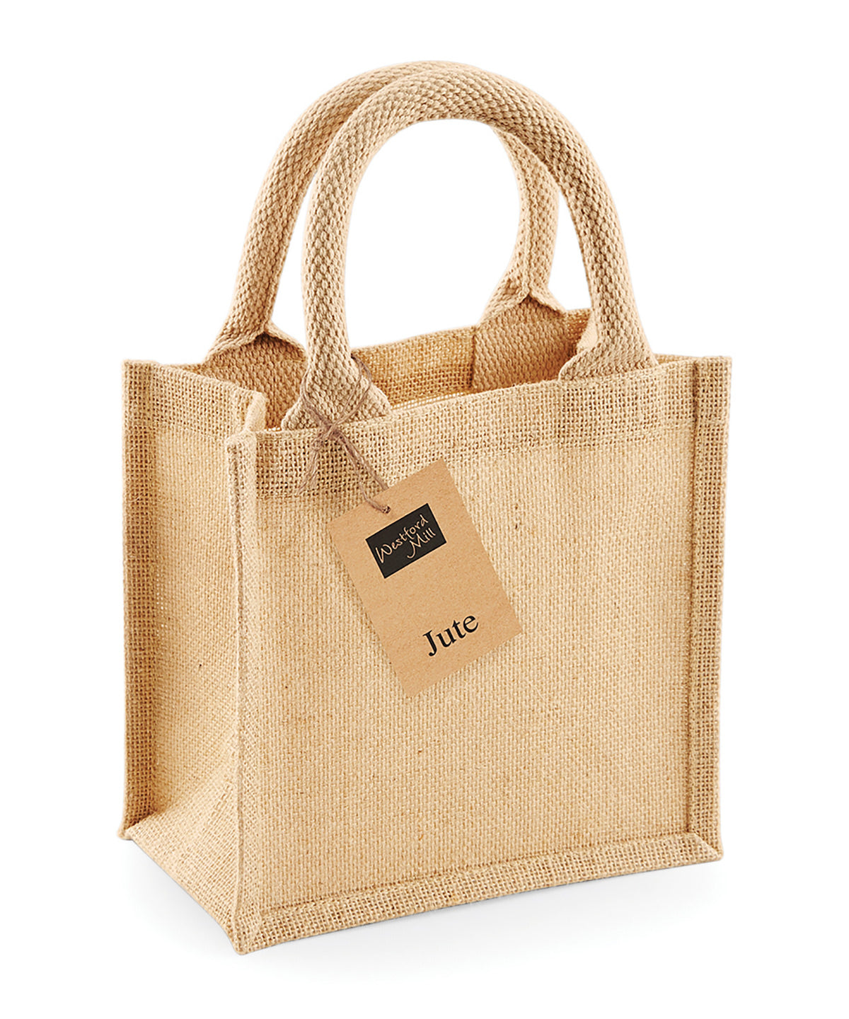 Westford Mill Jute petite gift bag in Natural, image 2