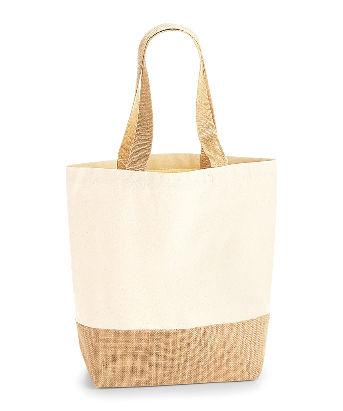 Westford Mill Jute base canvas shopper in Natural, image 2